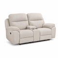 Dwuosobowa sofa rozkładana tkanina poliester beżowa 175cm
