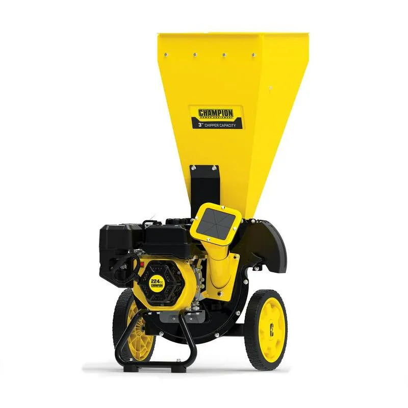 Champion Power Equipment, Dia 224 cc 2-in-1 Uprright Gas Suppined Wood Chipper Shredder, 7,6 cm