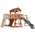 Szary zjeżdżalnia fala, Sterling Point Wszystkie Cedar Drewno Dzieci i # x27; huśtawka Set Playset