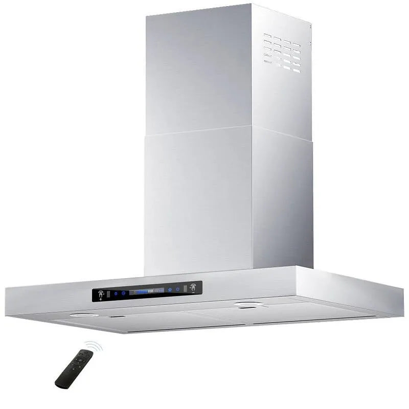 Okap kuchenny, Okap, Sterowanie dotykowe, Stal nierdzewna, Wall- Mountable, 763 CFM, 76,2 cm, Panel dotykowy i zdalne, Kontrola gestury