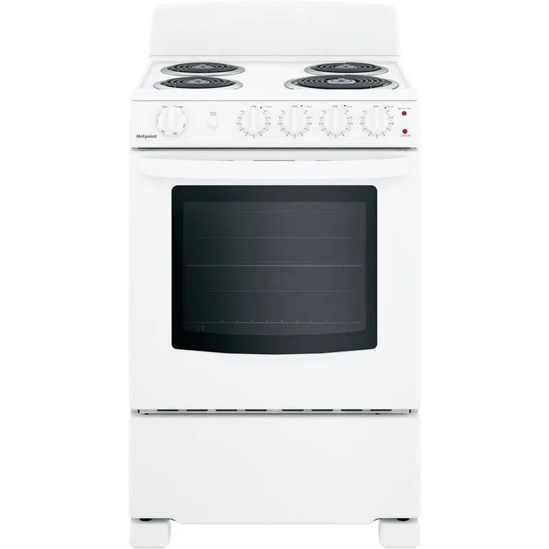 Hotpoint Electric kuchenka, 61 cm, 4 Palnik, Biały