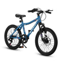 50,8 cm, 50,8 cm Dzieci Montain Bike Gear Shimano 7 Prędkość Bike dla chłopców i dziewcząt w niebieskim, 7 Prędkość