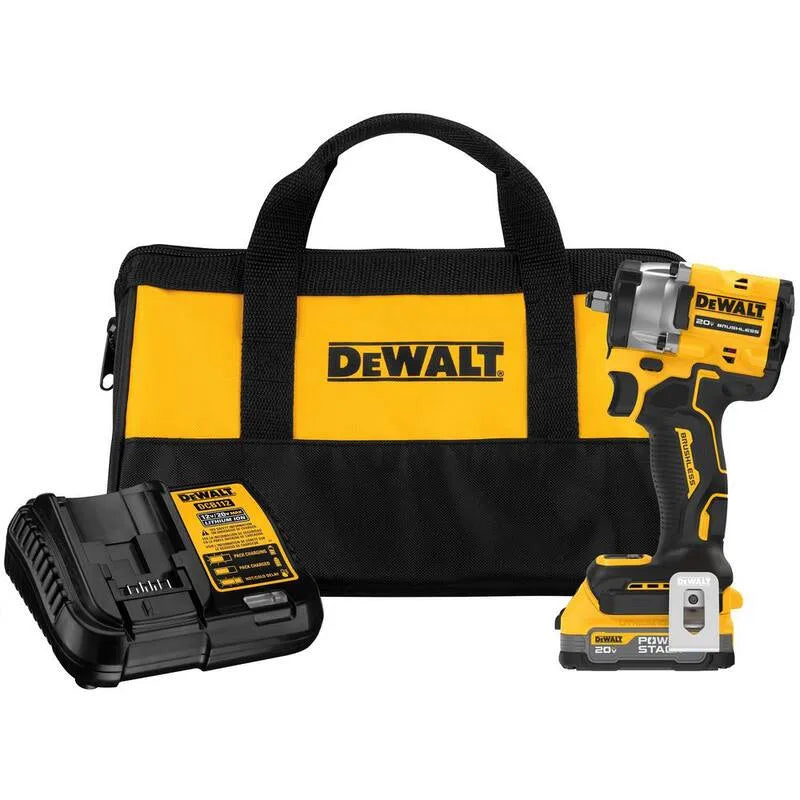 DEWALT 1.7Ah zestaw klucza udarowego, akumulatorowy konstrukcja, 20V, 3 / 20,3 cm