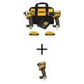 2-Tool DEWALT 2-Narzędzie MAX Lithium- Ion akumulatorowy Combo Kit, akumulatorowy konstrukcja, 20V, 1 / 10,2 cm, 2Ah Baterie, Ładowarka i Bag, Driver uderzenia