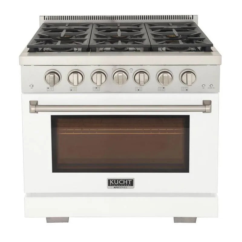 6-Burners Gaz zakres 6- palniki, Propan ciecz, Gotowanie konwekcji, 91,4 cm, 147,2 l, Biały
