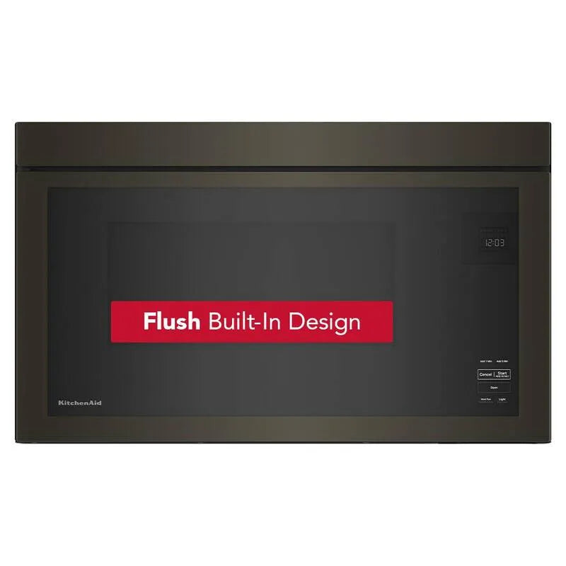 1000-Watt KitchenAid 1000- Wat Kuchenka mikrofalowa Piekarnik, 76,2 cm, 31,1 l, Stal nierdzewna, Czarny