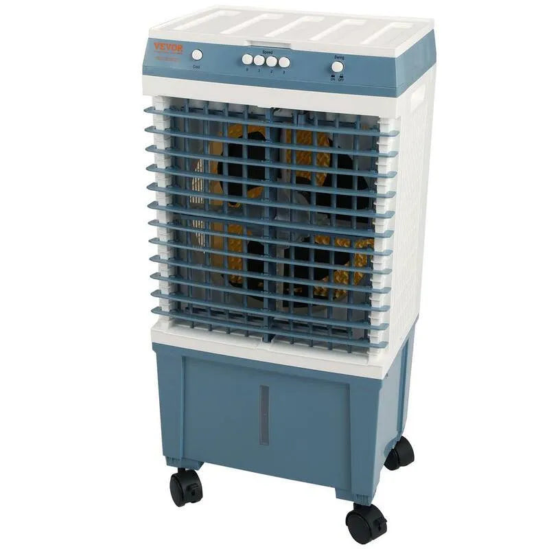 Chłodziarka 3 Speeds 1400 CFM Air chłodziarka 84 ° Oscylacyjny Bagienny chłodziwo, Przenośne, 5 Gal. Przenośny chłodziarka powietrza na 550 m2, 5 Gal