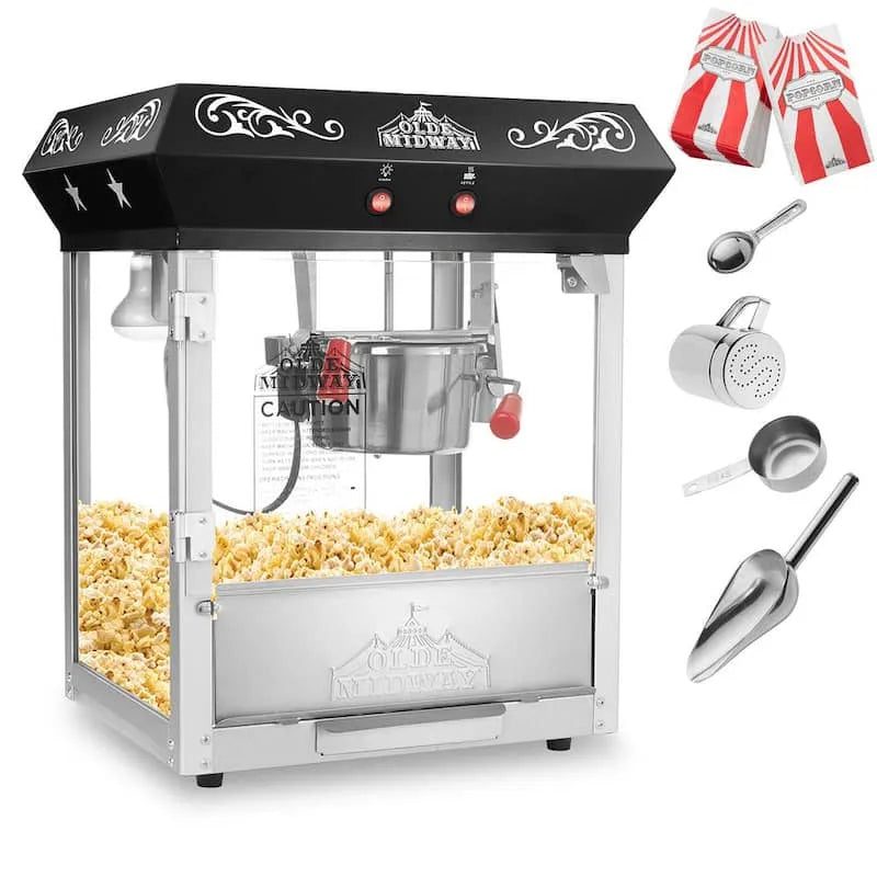 czarny Bar Style Popcorn Machine W 4, 1625,6 cm, 4 oz