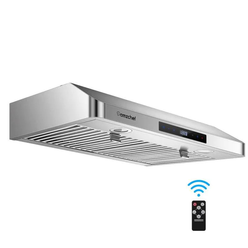 Okap kuchenny, Okap 700CFM, 76,2 cm, Sterowanie dotykowe, Stal nierdzewna, Światła LED, Pod szafą