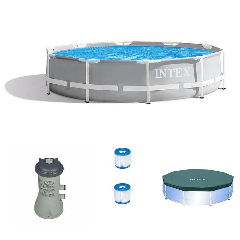 Intex Pompa filtracyjna Inx z filtrami wlotowymi, 10 stóp, 76,2 cm, 2 Filtry i okładka