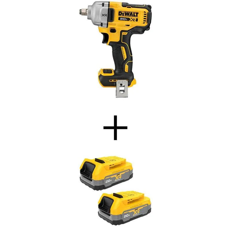 DEWALT, akumulatorowy konstrukcja, kompaktowy przenośny konstrukcja, 20V, 1 / 5,1 cm, Klucz uderzenia z