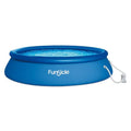 Ring głębokość Inflatable Pool z Pomp, 15 stóp, 91,4 cm