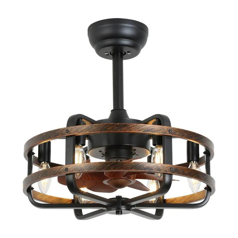 6-prędkość Wentylator sufitowy 6- Prędkość, 50 cm, Brak Bulbs Zawarte, Kryty, Odwracalne, z zdalnym, Czarny