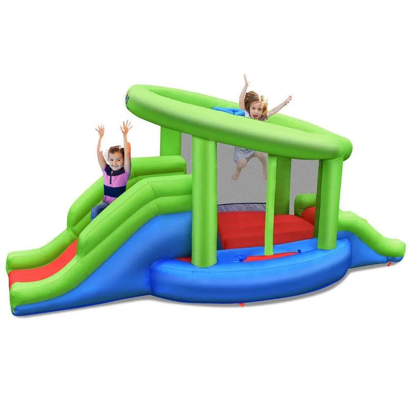 Zamek Bounce House na zewnątrz skoczek z 2 Slide, nadmuchiwane