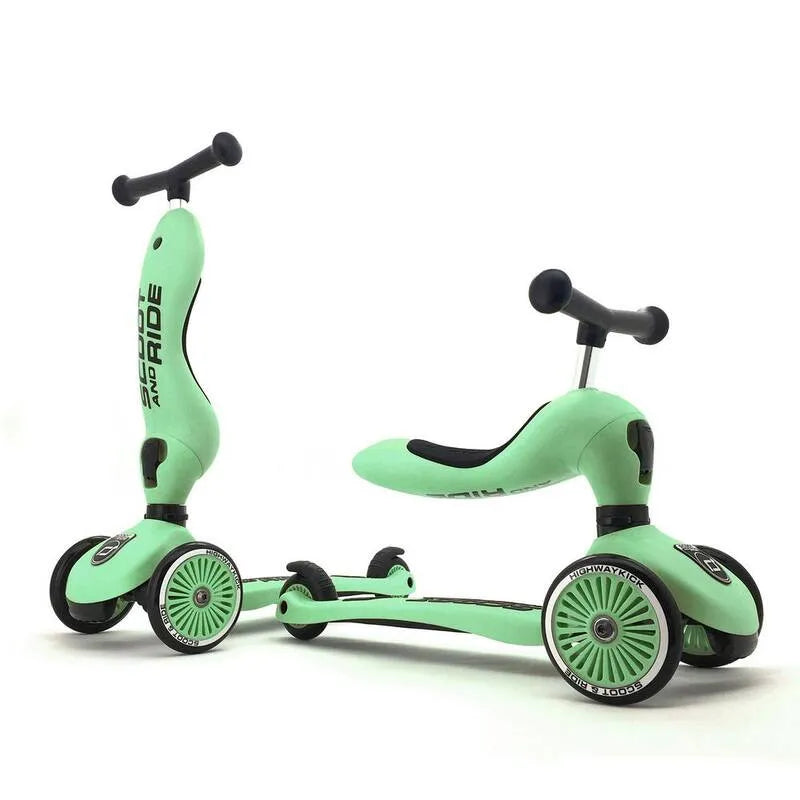1-Ride-on 5,1 cm 1-Ride- on i Stoi dzieci Scooter, Wieki 1-5, Highwaykick 1, Kiwi