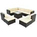 Sektorowa sofa, Na zewnątrz, Patio, Beżge, Stal, Salon Modułowe siedzenia