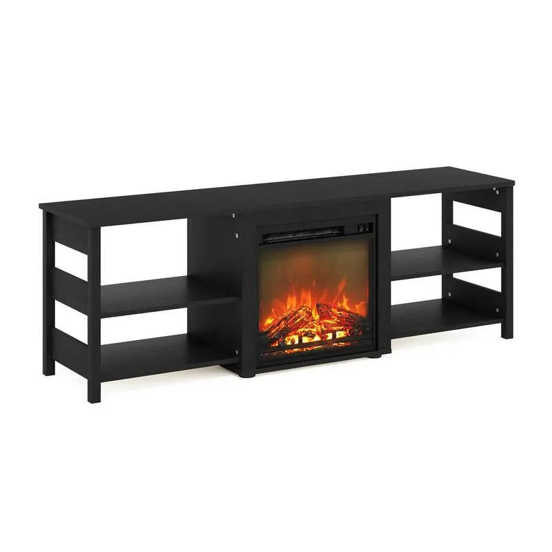 Americano TV Stand, 160 cm, 177,8 cm, z elektrycznym kominek