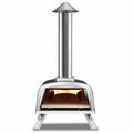 Piec do pizzy z granulatem, Kompaktowy projekt przenośny, 30,5 cm, Na zewnątrz, Drewno, Czarny