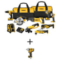DEWALT 2.0Ah Zestaw narzędzi Combo, akumulatorowy konstrukcja, 20V, 1 / 5,1 cm, Klucz uderzenia z, 9 Narzędzie