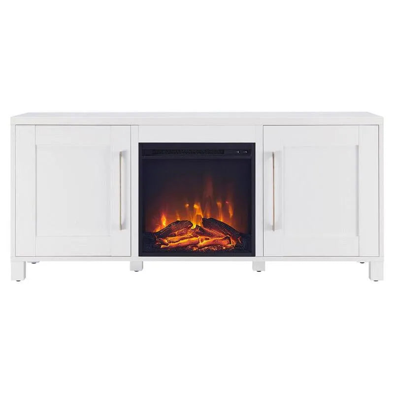biały wolnostojący In Electric TV Stand, 147,3 cm, 165,1 cm