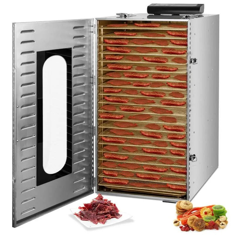 20-Tray 20- Tray, 20- Tray Silver Food Dehydrator ze stali nierdzewnej Trays