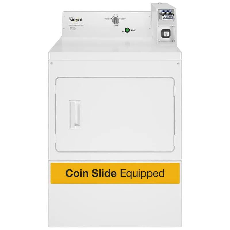 120-Volt Whirlpool 120- Volt Biały gaz handlowy Wyposażony w suszarkę, 209,5 l, komercyjny - konstrukcja
