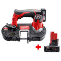 Milwaukee M12 Lithium- Ion akumulatorowy Sub- kompaktowy piła taśmowa Kit, akumulatorowy konstrukcja, kompaktowy przenośny konstrukcja, 12V, M12 Baterie i ładowarki