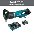 Makita 4.0Ah Prawy kąt zestaw wiertarki, 40V, 1 / 5,1 cm, Bezkorny projekt, Bezszczotkowy