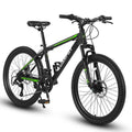 66 cm, 66 cm Rower górski Shimano 21 Speeds z mechanicznym hamulcem wysokowęglowym stali zawieszenia MTB dla dorosłych, 21 Speeds