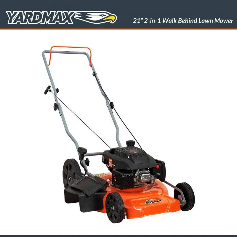 2-in-1 53,3 cm 170cc 2- in-1 Spacer gazu za kosiarką pchania z wysokiej tylnej koła