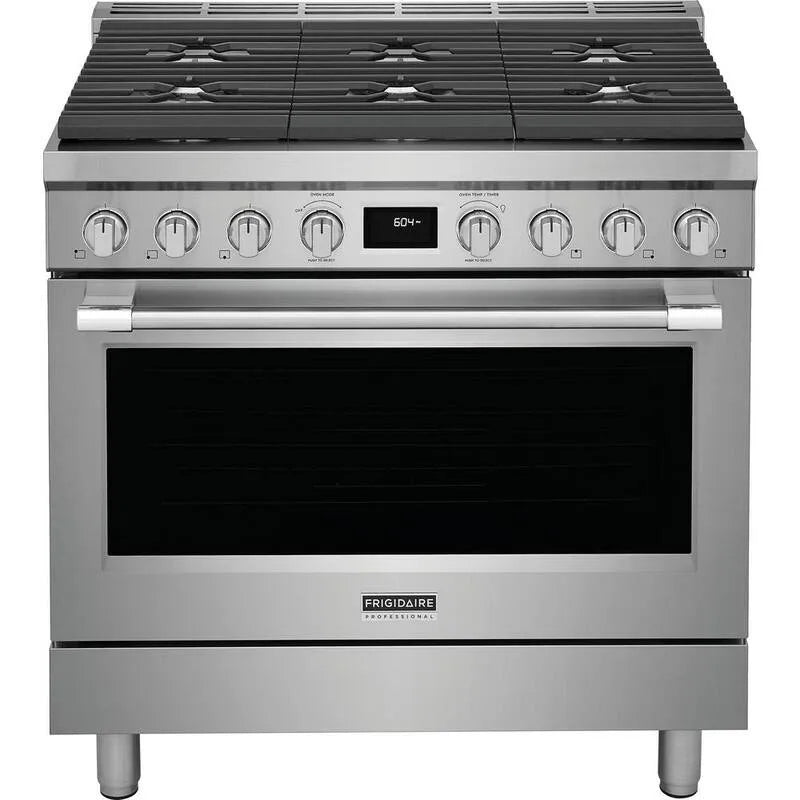 Frigidaire Burner Slide- W zakresie paliwa podwójnego, Stal nierdzewna, Gotowanie konwekcji, 91,4 cm, 6 Palnik
