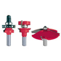 3-elementów Zestaw do bramek Router Bit Set, 3-Kawałek, do profili drzwi Gabinetu