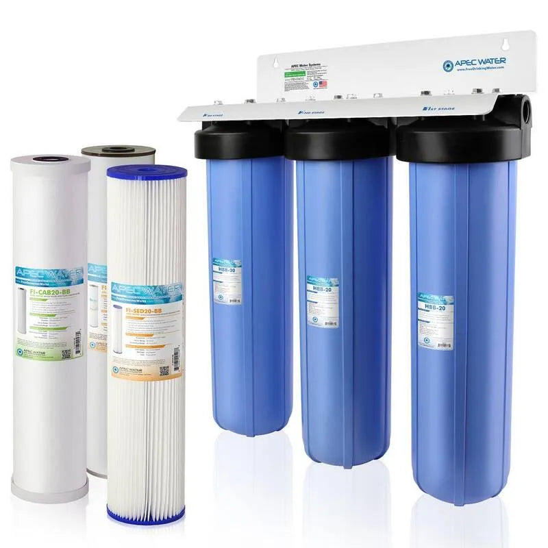 3-Stage APEC Water Systems System filtrowania wody APEC System wodny Etap, 3-Etap, Sediment i Chlor Dla wielozadaniowego celu