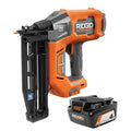 16-Gauge RIDGID 16- Gauge, akumulatorowy konstrukcja, 18V, 5,1 cm, 18V bezszczotkowy akumulatorowy 2-1 / 5,1 cm Straight Fight Nailer z 18V 4.0 Ah akumulator