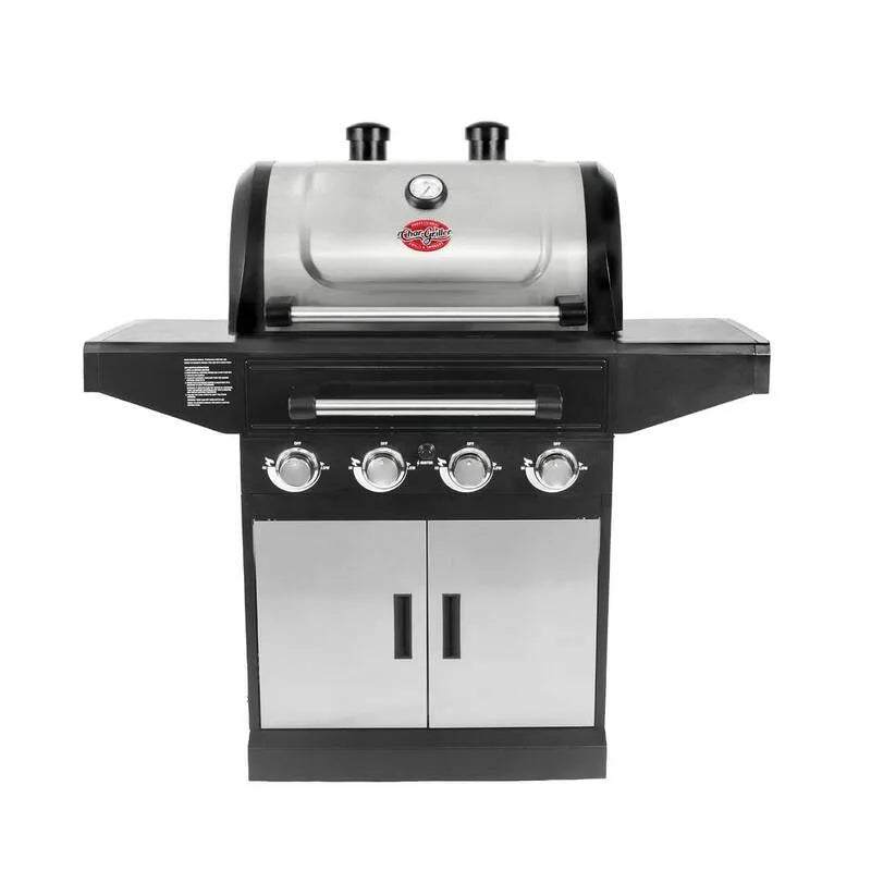 Grill z gazem drzewnym 4-Burner, Propan ciecz, Flavor, Pro Propan, Srebro