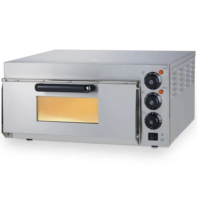 1700-Watt Elektryczny nablatowy Pizza Piekarnik 40,6 cm 1700- Wat z regulowanym tempem i czasem, Piec do pizzy na zewnątrz