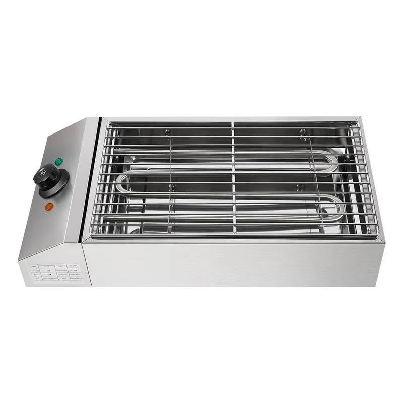 Grill 1800, Stal nierdzewna, Stal nierdzewna Elektryczna Grill Kontratak Grill w srebrze Piec do pieczenia