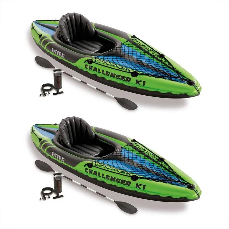 2-Pack 1-Person Intex Inx 1 - Osoba Sporty Kajak z wiosła i pompy, 2 -Pack
