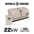 100-Amp Champion Power Equipment 000 Generator, dwupaliwowy Whole House Standby Generator i 100- Amp Automatyczny Przełącznik Transfer z aXis Technology