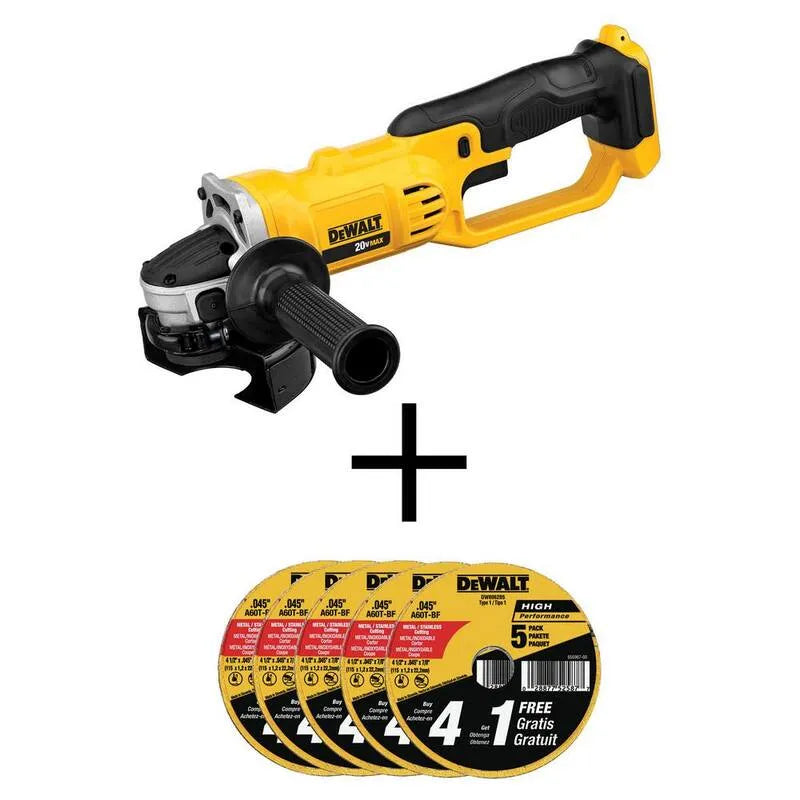 DEWALT, akumulatorowy konstrukcja, 20V, 11,4 cm, Grinder i metal i stali koła tnące