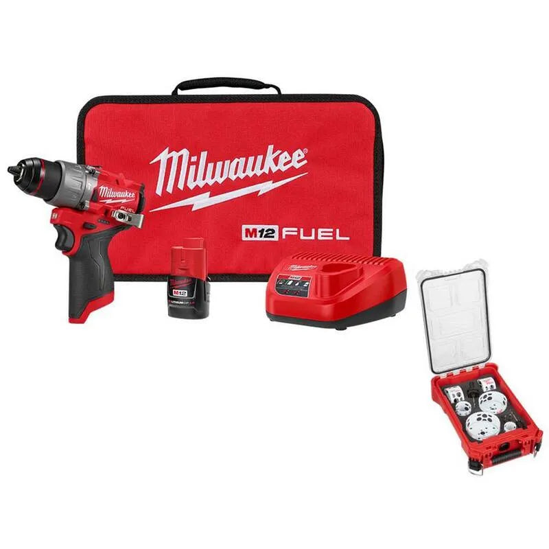 12-Volt Milwaukee 12- Volt Packagout Piła do piły, 1 / 5,1 cm, akumulatorowy konstrukcja, wiertarka udarowa w 2.0Ah akumulator, M12, 10, bezszczotkowy