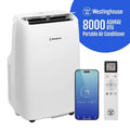 3-in-1 Westinghouse 8000 BTU przenośny 3- in-1 Klimatyzacja, Kompaktowy przenośny konstrukcja, z 3 -in-1 Operacja w biały, 350 m2