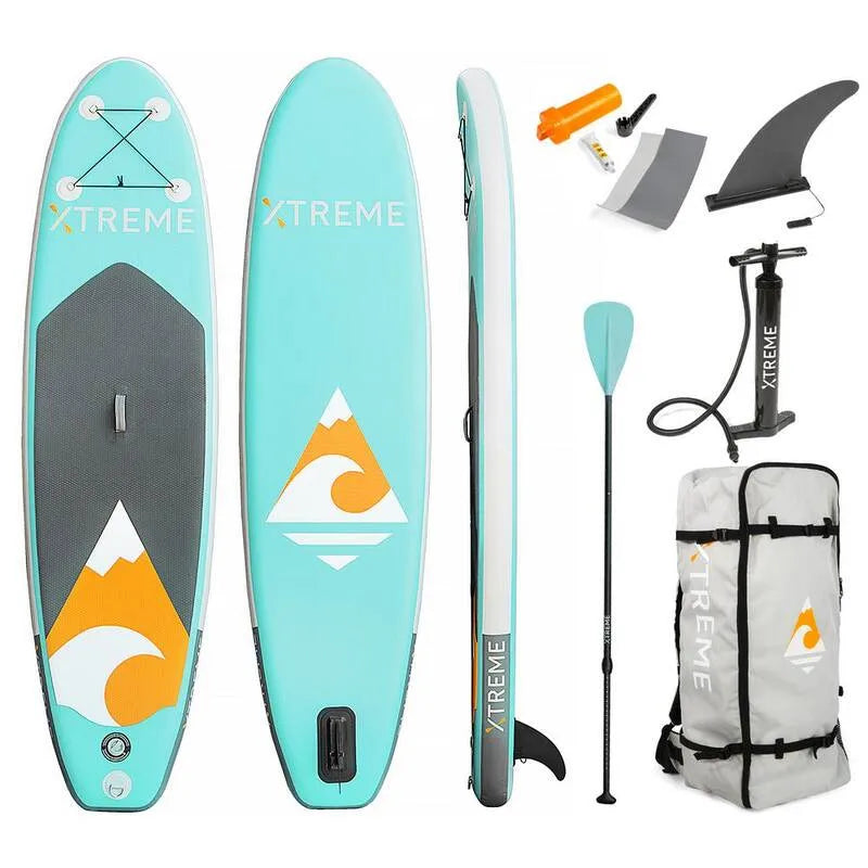 Wiosła i Essentials, 10 stóp, Ultimate. Aqua PVC nadmuchiwane Stojak-Deska