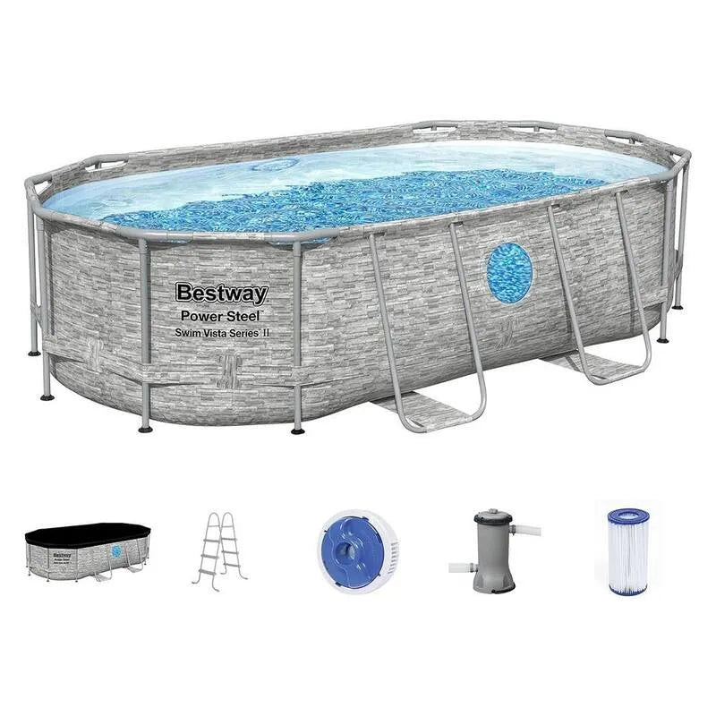 Bestway, 100,3 cm, Swim Vista 14 & # x27; x 8 & # x27; 2 'x Oval 100,3 cm