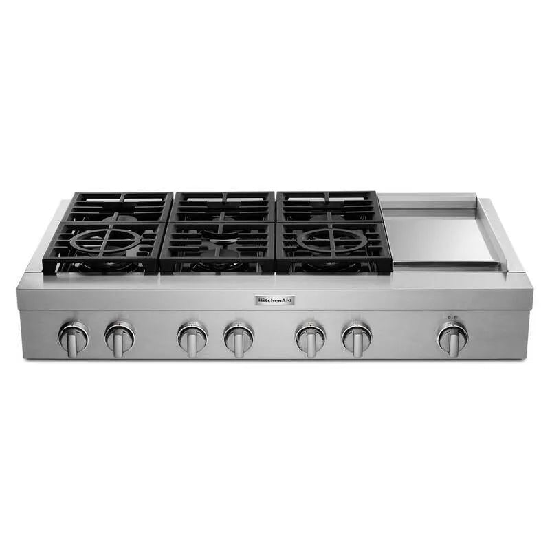 6-Burners KitchenAid 6 -Palniki Gaz komercyjny Coopers, 121,9 cm, Stal nierdzewna, Commercial- Grade konstrukcja