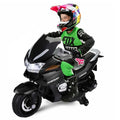 12-Volt 12- Volt, Czarny, Dzieci motocykl elektryczny jazdy na motocykl zabawki Pojazd z kółkami treningowymi