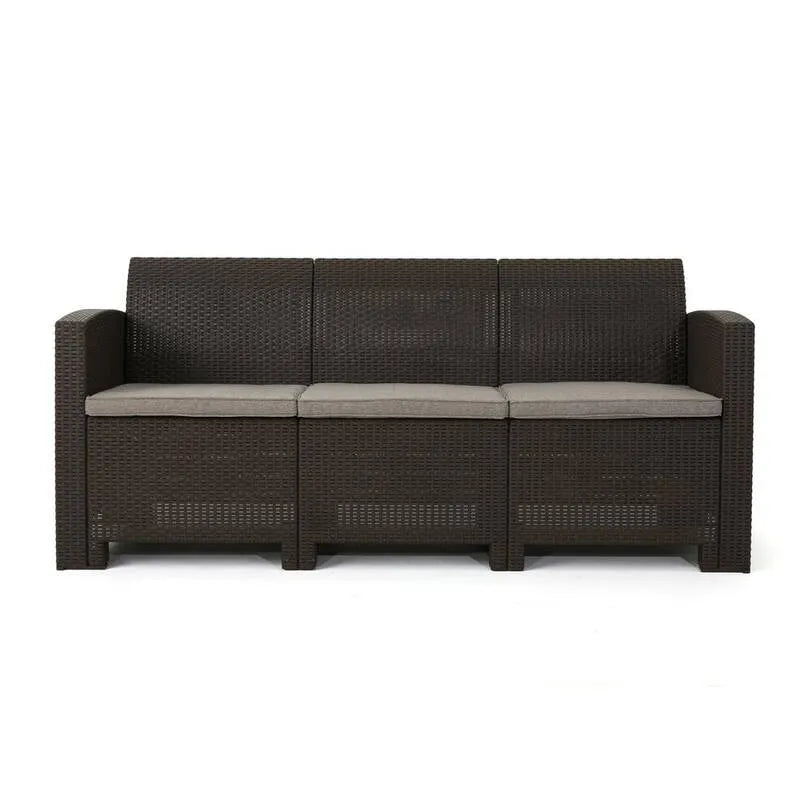 Sektorowa sofa, Na zewnątrz, Patio, Brown, Beżsobie, Salon Modułowe siedzenia