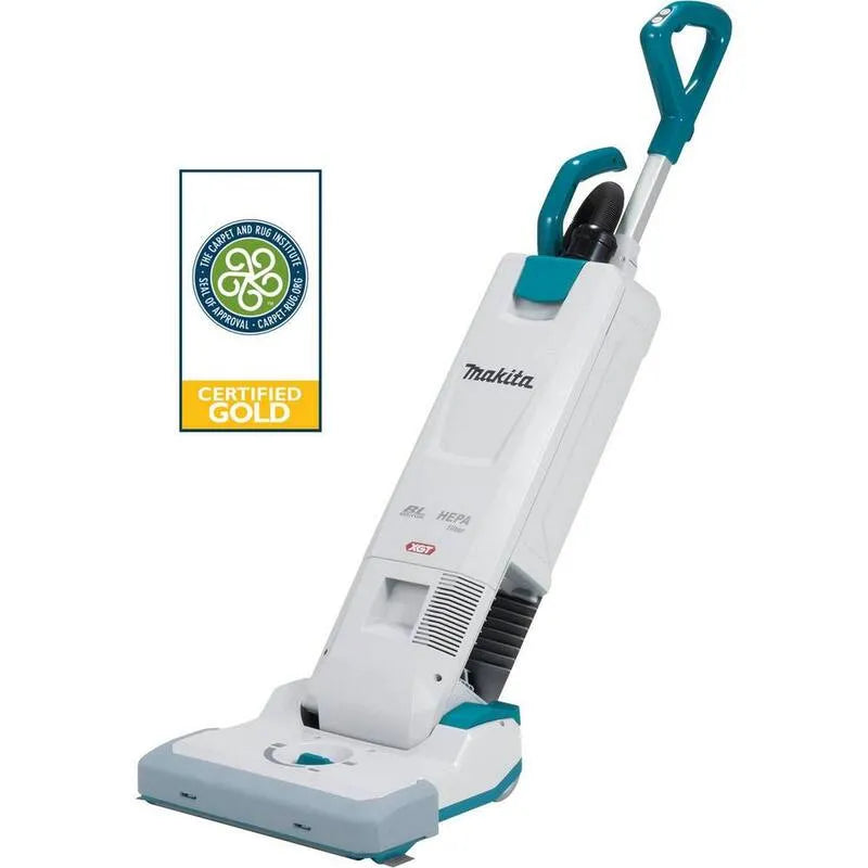 40-Volt Makita 40- Volt Odkurzacz, Bezprzewodowy projekt, Filtracja HEPA, 40V, 1.3 Gallon, 38,1 cm, Tylko narzędzie, Upright