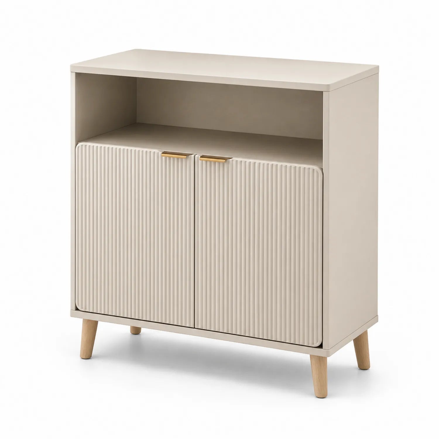 Szafka z MDF beżowa z półką 80x35x90 cm