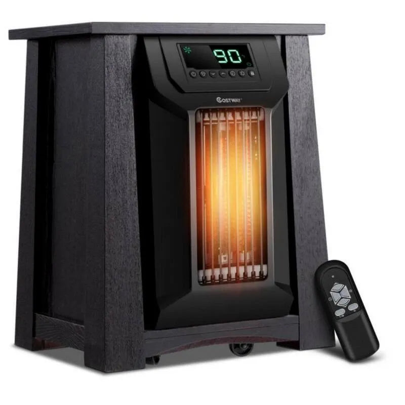 1500-Watt Space Heater 1500- Wat, Timer, Kompaktowy projekt przenośny, Infrared Technology, 12H, Czarny